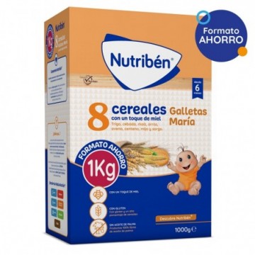 Nutribén Papilla 8 Cereales...